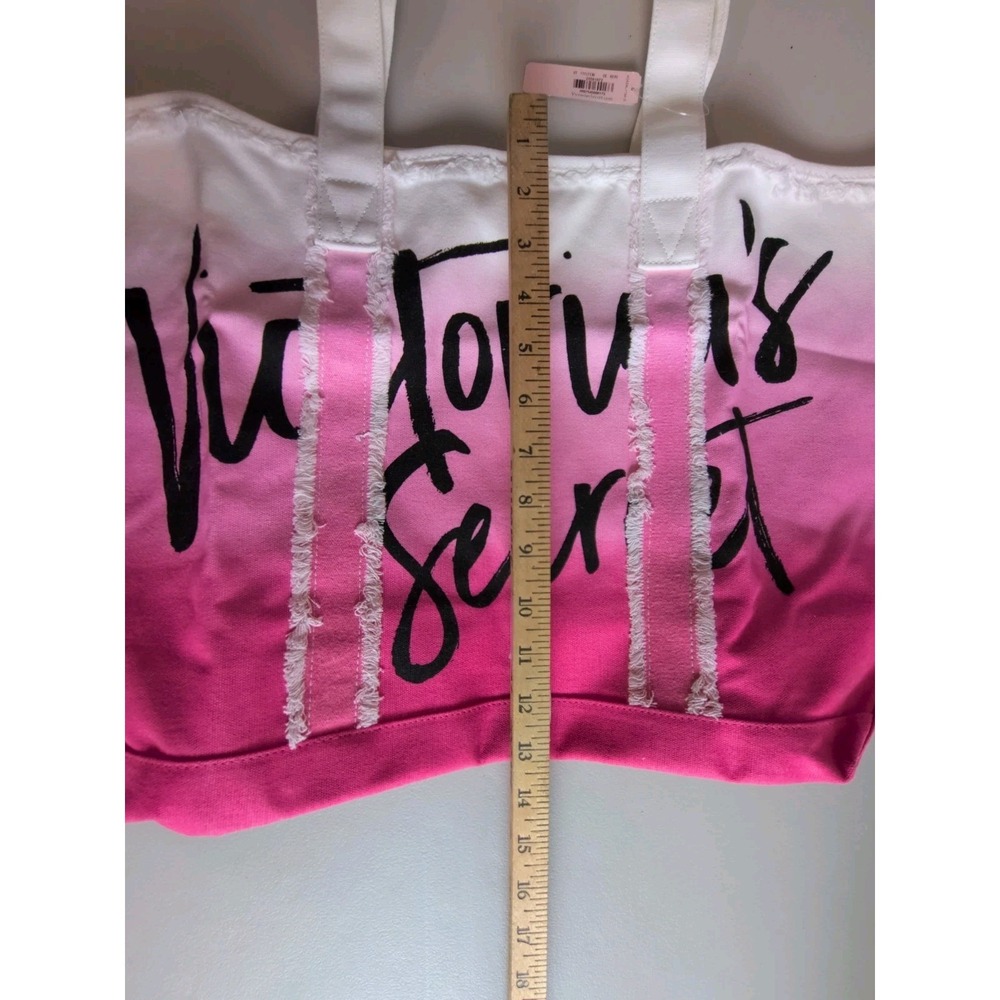 Victoria's Secret Ombre Pink and White Tote - Picture 8 of 9